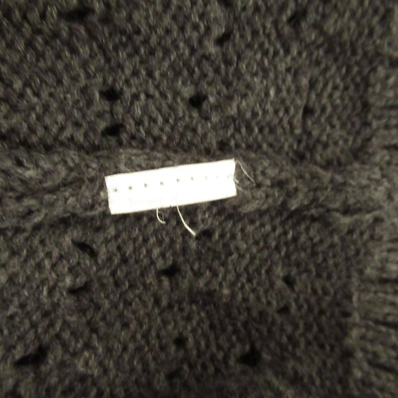 GAP  Cardigan Sweater  L Large Gray Button Up Open Knit Pockets Grandpa - Picture 6 of 6